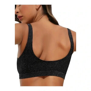 Free People Movement‎ Sparkly Crop Top New M/L
